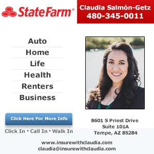 Call Claudia Salmon-Getz - State Farm Insurance Agency Today!